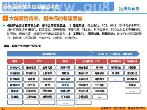 重磅深度！【东吴电新】国内大储如火如荼，储能模式及技术多样化发展——国内大储行业专题报告