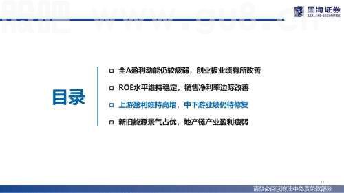 【国海策略】全A盈利仍待修复，新旧能源景气占优——2022年中报业绩分析