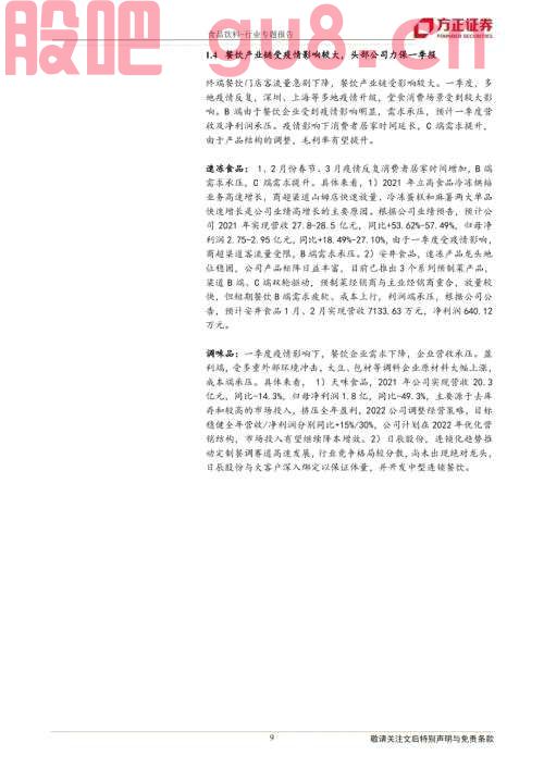 【方正食品饮料】二季度投资思路，龙头的力量——暨一季报前瞻和二季度投资逻辑