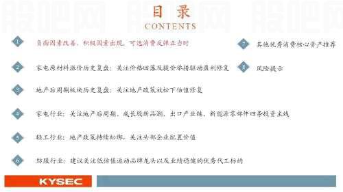 开源证券2022年中期投资策略丨可选消费：从防御到反攻，业绩将见底，估值可提升